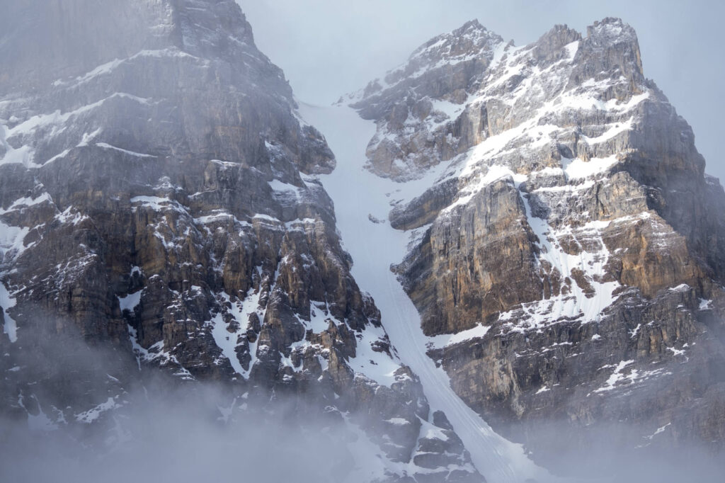 Avalanches in Banff, Alberta