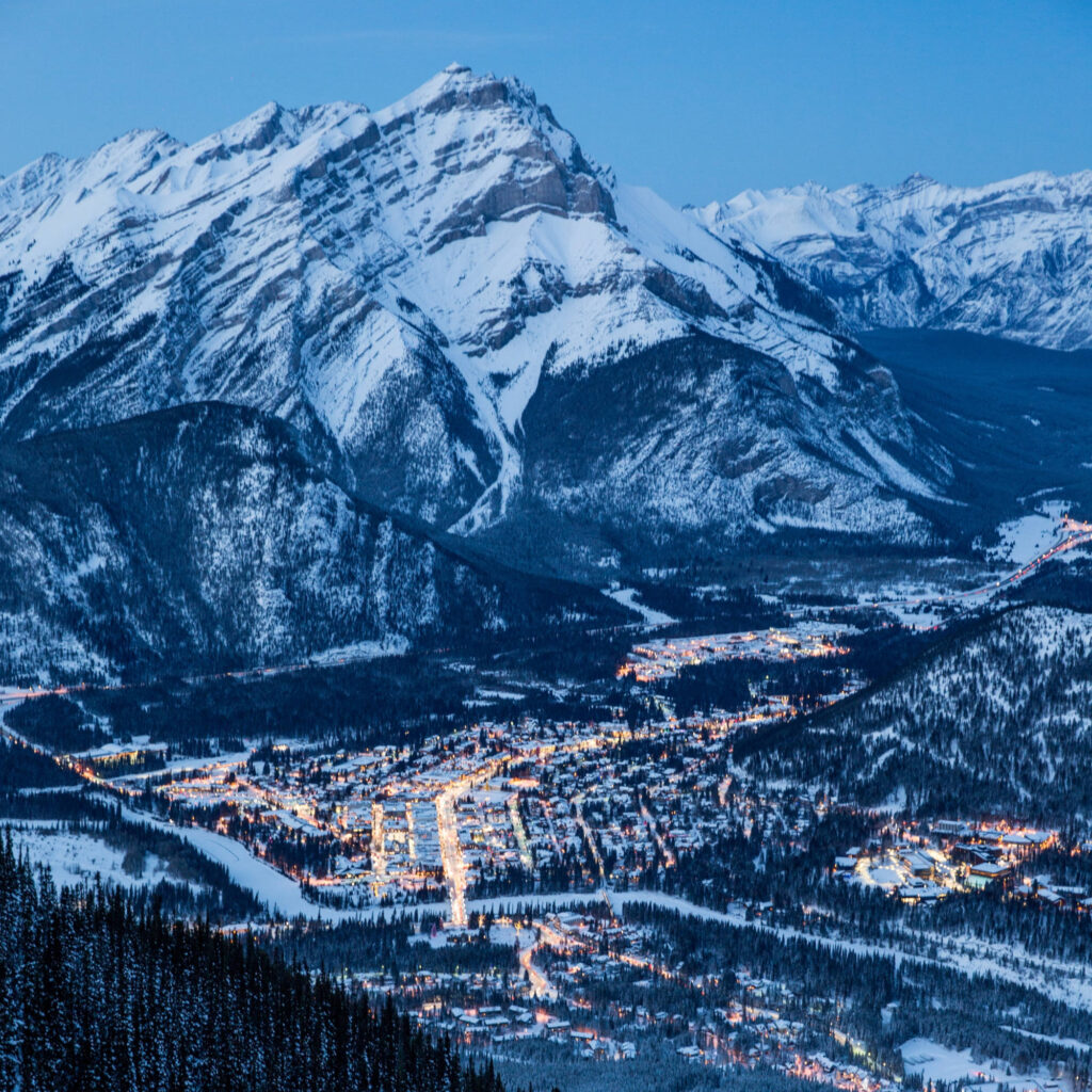 The town of Banff in December