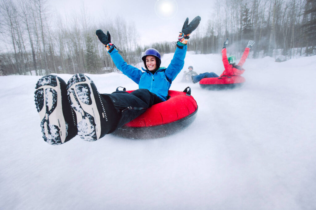 Banff snowtubing