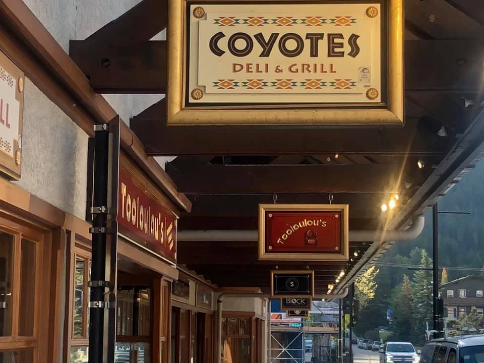 Coyotes Southwestern Grill in Banff Alberta!
