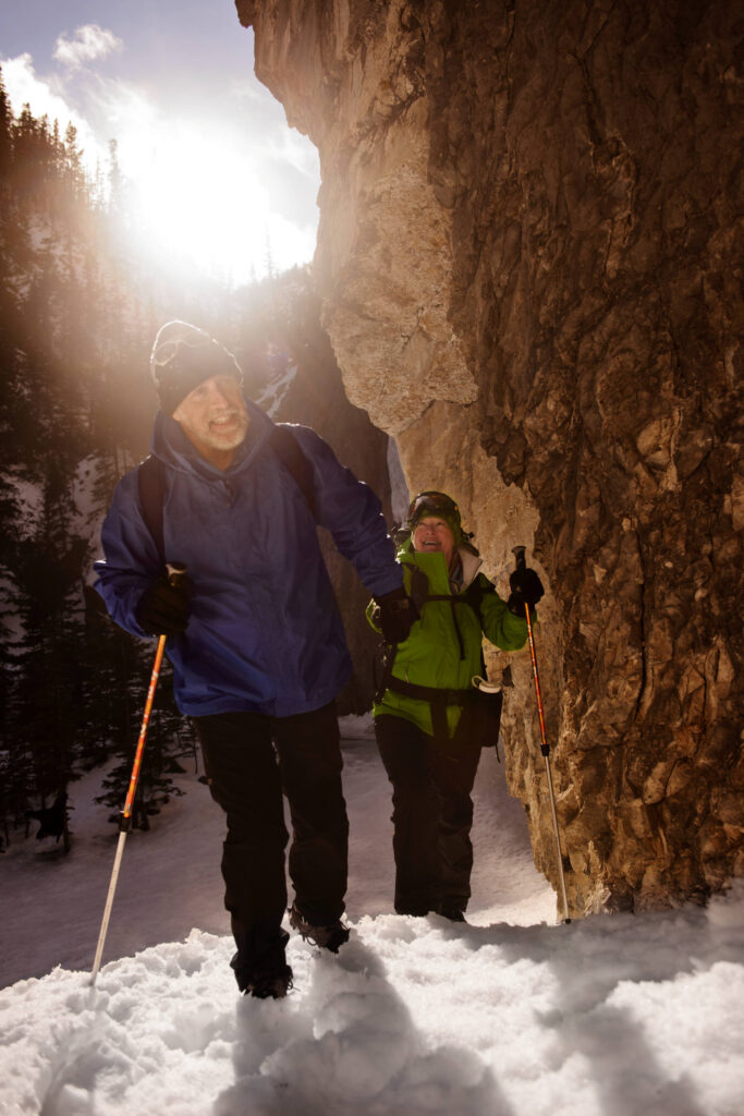 Hiking into Grotto Cave