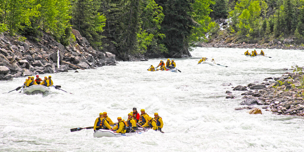 rafting in banff